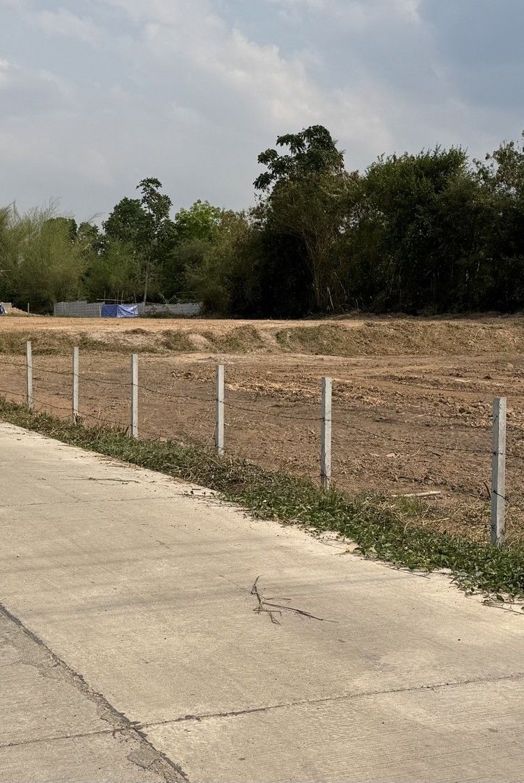 Road frontage of the land parcels on Non Sa-Nga Junction Road, Udon Thani